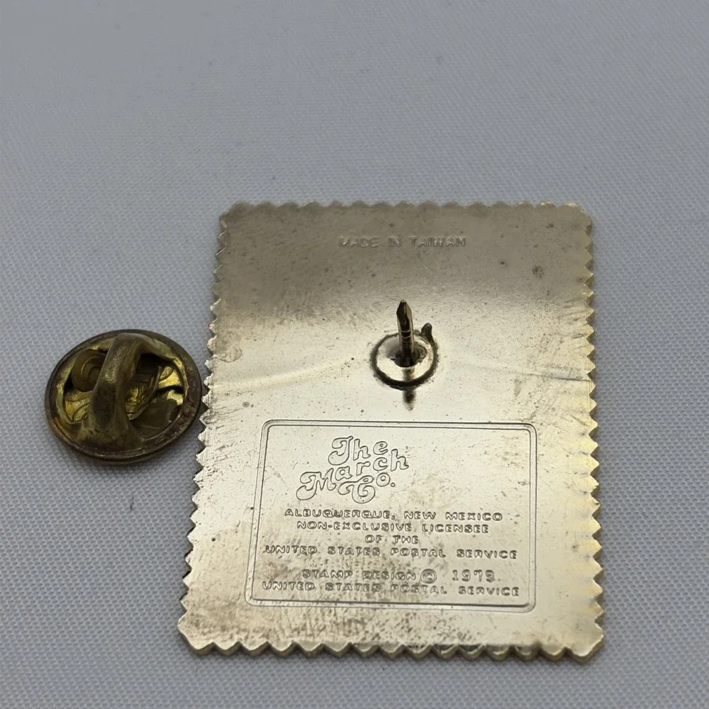 USPS‎ United States Postal Service Stamp Folk Art Lapel Hat Pin